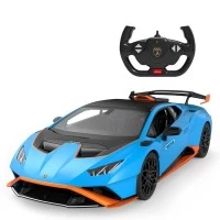 Masina cu telecomanda Lamborghini Huracan Sto albastru scara 1:14