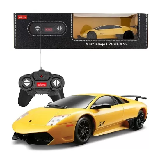Masina cu telecomanda Lamborghini Murcielago LP670 galben scara 1:24 Masina cu telecomanda Lamborghini Murcielago LP670 galben scara 1:24