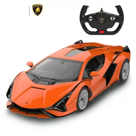 Masina cu telecomanda Lamborghini Sian portocaliu cu scara 1:14
