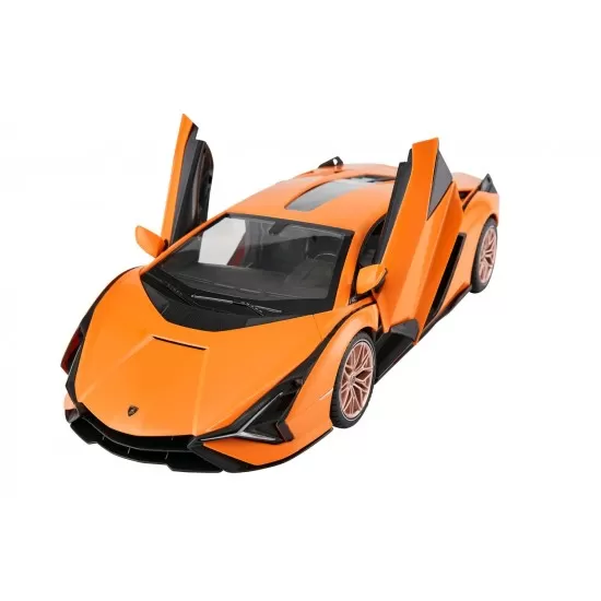 Masina cu telecomanda Lamborghini Sian portocaliu cu scara 1:14