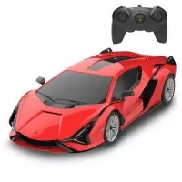 Masina cu telecomanda Lamborghini Sian rosu scara 1:24