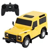 Masina cu telecomanda Land Rover Defender galben scara 1:24