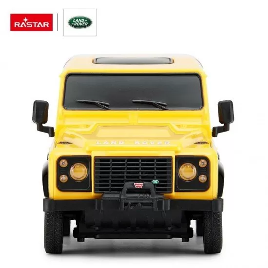 Masina cu telecomanda Land Rover Defender galben scara 1:24 Masina cu telecomanda Land Rover Defender galben scara 1:24