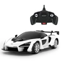 Masina cu telecomanda McLaren Senna alb cu scara 1:18
