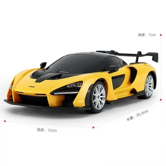 Masina cu telecomanda McLaren Senna galben scara 1:18