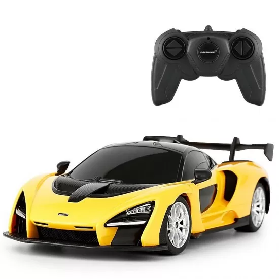 Masina cu telecomanda McLaren Senna galben cu scara 1:24