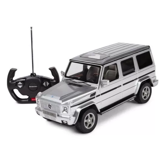 Masina cu telecomanda Mercedes-Benz G55 argintiu scara 1:14