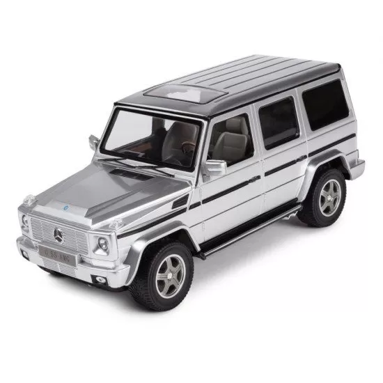 Masina cu telecomanda Mercedes-Benz G55 argintiu scara 1:14