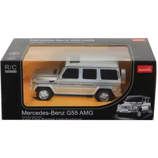 Masina cu telecomanda Mercedes-Benz G55 gri scara 1:24 Masina cu telecomanda Mercedes-Benz G55 gri scara 1:24