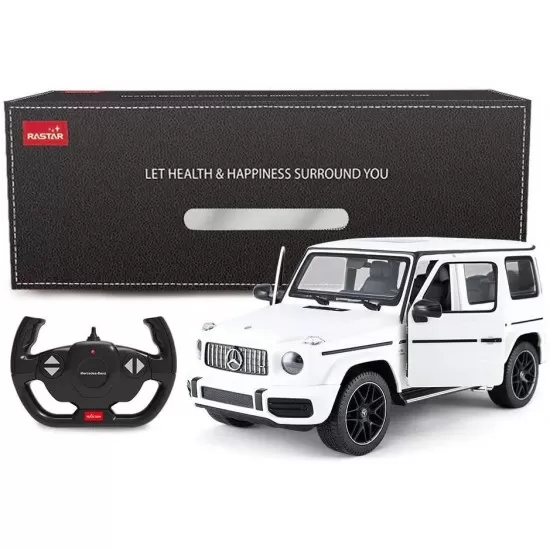 Masina cu telecomanda Mercedes-Benz G63 alb scara 1:14 Masina cu telecomanda Mercedes-Benz G63 alb scara 1:14