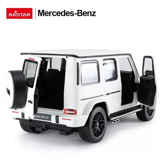 Masina cu telecomanda Mercedes-Benz G63 alb scara 1:14 Masina cu telecomanda Mercedes-Benz G63 alb scara 1:14