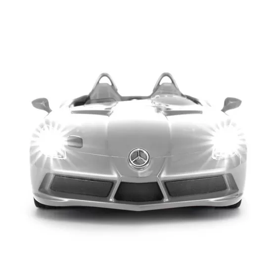 Masina cu telecomanda Mercedes-Benz SLR argintie scara 1:12