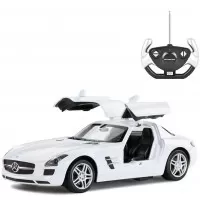 Masina cu telecomanda Mercedes-Benz SLS alb scara 1:14