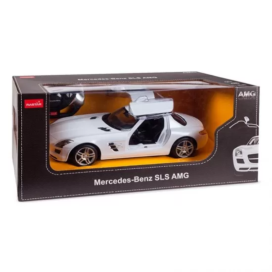 Masina cu telecomanda Mercedes-Benz SLS alb scara 1:14 Masina cu telecomanda Mercedes-Benz SLS alb scara 1:14