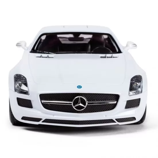 Masina cu telecomanda Mercedes-Benz SLS alb scara 1:14 Masina cu telecomanda Mercedes-Benz SLS alb scara 1:14