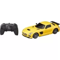 Masina cu telecomanda Mercedes-Benz SLS AMG galbena scara 1:18