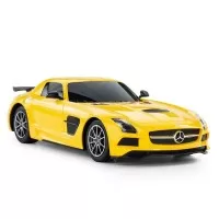 Masina cu telecomanda Mercedes-Benz SLS AMG galbena scara 1:18