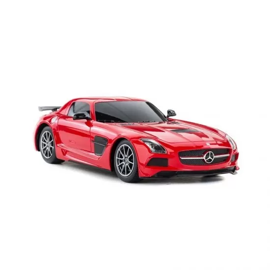 Masina cu telecomanda Mercedes-Benz SLS AMG rosu cu scara 1:18 Masina cu telecomanda Mercedes-Benz SLS AMG rosu cu scara 1:18