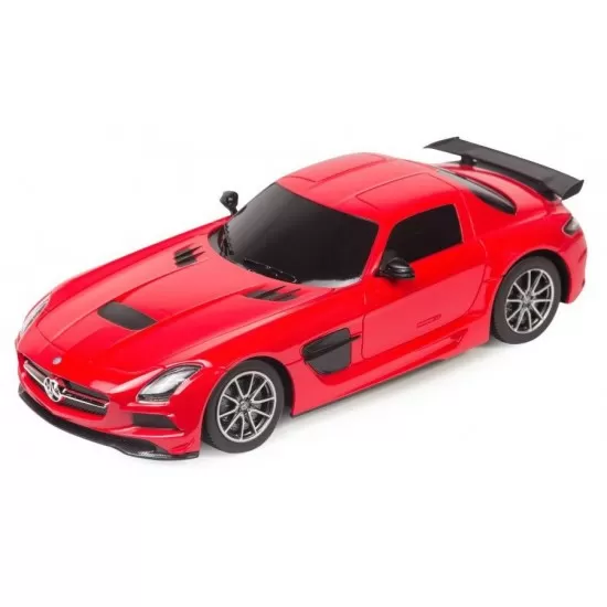 Masina cu telecomanda Mercedes-Benz SLS AMG rosu cu scara 1:18 Masina cu telecomanda Mercedes-Benz SLS AMG rosu cu scara 1:18