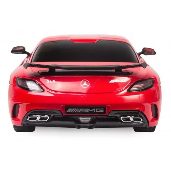Masina cu telecomanda Mercedes-Benz SLS AMG rosu cu scara 1:18 Masina cu telecomanda Mercedes-Benz SLS AMG rosu cu scara 1:18