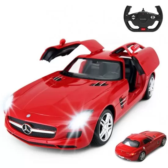 Masina cu telecomanda Mercedes-Benz SLS rosu scara 1:14 Masina cu telecomanda Mercedes-Benz SLS rosu scara 1:14