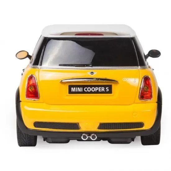 Masina cu telecomanda Mini Cooper galben 1:18 Masina cu telecomanda Mini Cooper galben 1:18