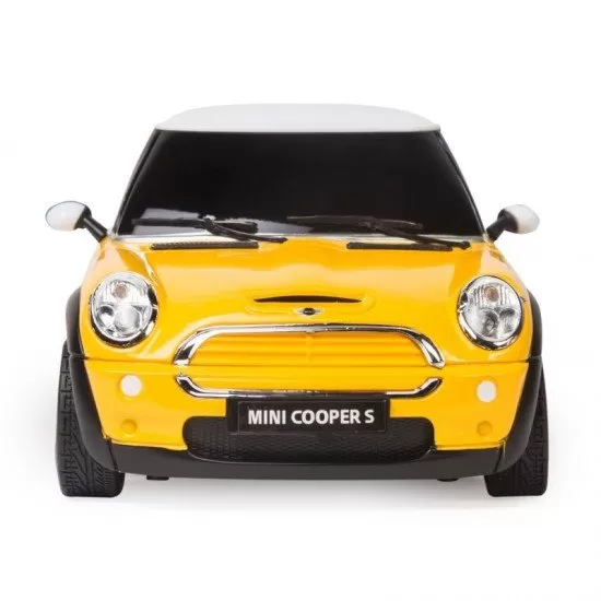 Masina cu telecomanda Mini Cooper galben 1:18 Masina cu telecomanda Mini Cooper galben 1:18