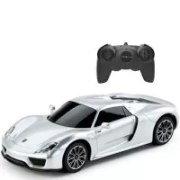 Masina cu telecomanda Porsche 918 Spyder argintiu scara 1:24