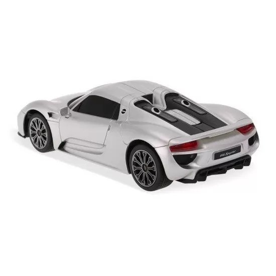 Masina cu telecomanda Porsche 918 Spyder argintiu scara 1:24 Masina cu telecomanda Porsche 918 Spyder argintiu scara 1:24