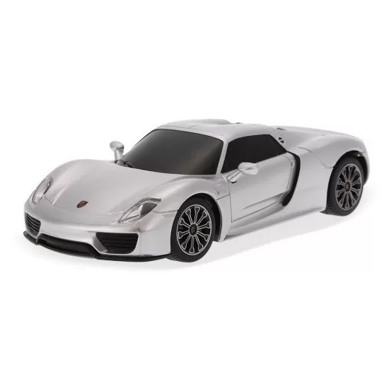 Masina cu telecomanda Porsche 918 Spyder argintiu scara 1:24 Masina cu telecomanda Porsche 918 Spyder argintiu scara 1:24