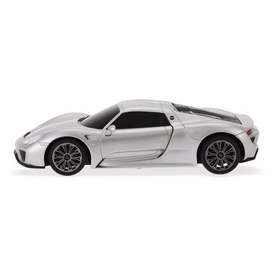 Masina cu telecomanda Porsche 918 Spyder argintiu scara 1:24 Masina cu telecomanda Porsche 918 Spyder argintiu scara 1:24