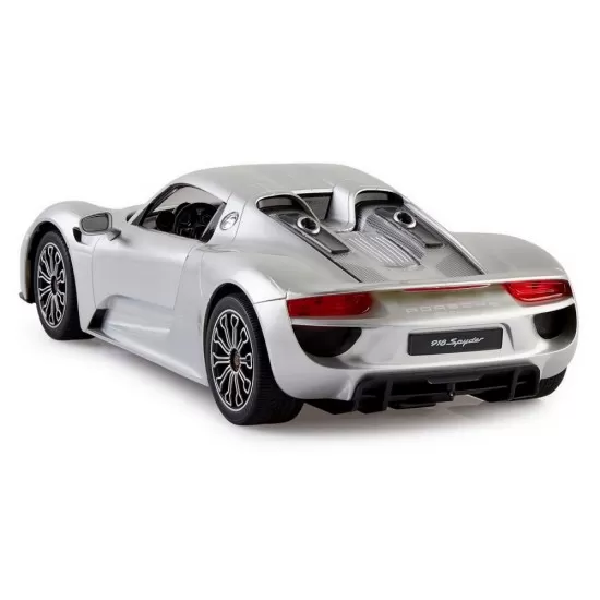 Masina cu telecomanda Porsche 918 Spyder argintiu scara 1:14 Masina cu telecomanda Porsche 918 Spyder argintiu scara 1:14
