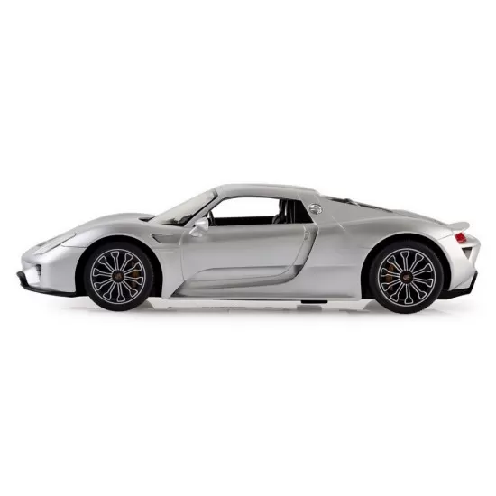 Masina cu telecomanda Porsche 918 Spyder argintiu scara 1:14 Masina cu telecomanda Porsche 918 Spyder argintiu scara 1:14