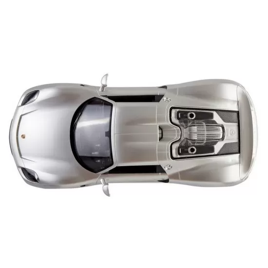 Masina cu telecomanda Porsche 918 Spyder argintiu scara 1:14 Masina cu telecomanda Porsche 918 Spyder argintiu scara 1:14
