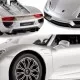 Masina cu telecomanda Porsche 918 Spyder argintiu scara 1:14 Masina cu telecomanda Porsche 918 Spyder argintiu scara 1:14