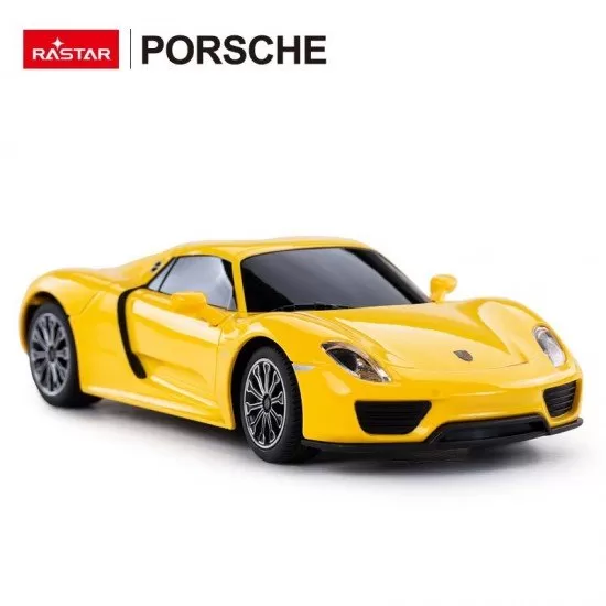 Masinuta cu telecomanda Porche 918 Spyder galben scara 1:24 Masinuta cu telecomanda Porche 918 Spyder galben scara 1:24