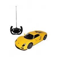 Masina cu telecomanda Porsche 918 Spyder galben scara 1:14