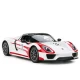 Masina cu telecomanda Porsche 918 Spyder Weissach alb scara 1:14