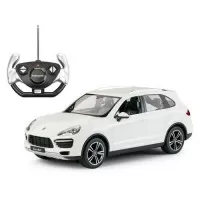 Masina cu telecomanda Porsche Cayenne Turbo alb scara 1:14