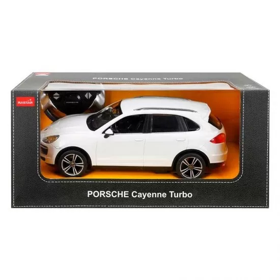 Masina cu telecomanda Porsche Cayenne Turbo alb scara 1:14 Masina cu telecomanda Porsche Cayenne Turbo alb scara 1:14
