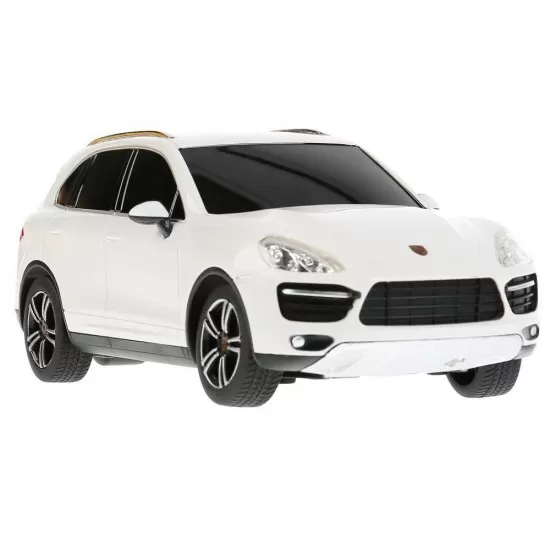 Masina cu telecomanda Porsche Cayenne Turbo alb cu scara 1:24 Masina cu telecomanda Porsche Cayenne Turbo alb cu scara 1:24