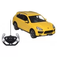 Masinuta cu telecomanda Porche Cayenne Turbo galben scara 1:14