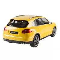 Masinuta cu telecomanda Porche Cayenne Turbo galben scara 1:14