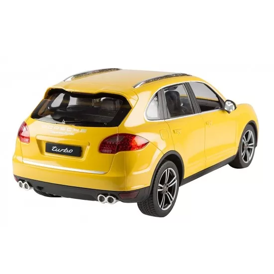 Masinuta cu telecomanda Porche Cayenne Turbo galben scara 1:14