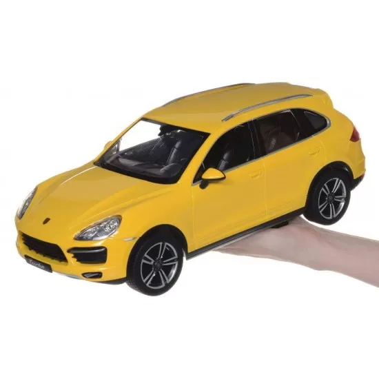 Masinuta cu telecomanda Porche Cayenne Turbo galben scara 1:14