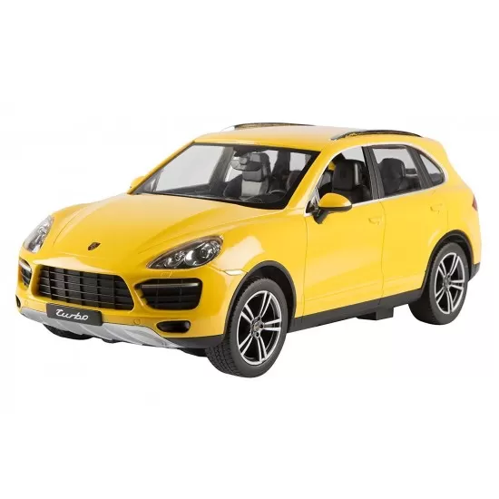 Masinuta cu telecomanda Porche Cayenne Turbo galben scara 1:14
