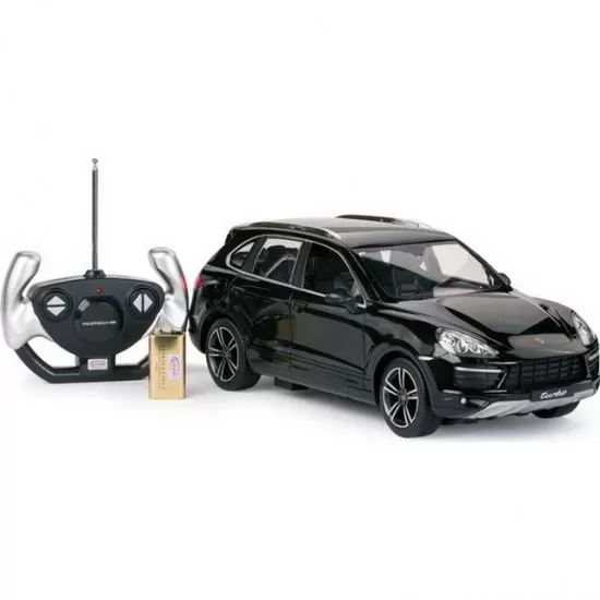 Masinuta cu telecomanda Porche Cayenne Turbo negru scara 1:14 Masinuta cu telecomanda Porche Cayenne Turbo negru scara 1:14