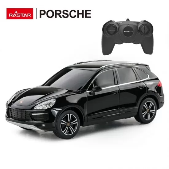 Masina cu telecomanda Porsche Cayenne Turbo negru scara 1:24 Masina cu telecomanda Porsche Cayenne Turbo negru scara 1:24