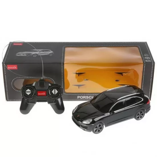 Masina cu telecomanda Porsche Cayenne Turbo negru scara 1:24 Masina cu telecomanda Porsche Cayenne Turbo negru scara 1:24