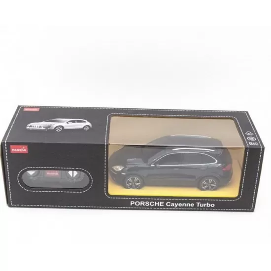 Masina cu telecomanda Porsche Cayenne Turbo negru scara 1:24 Masina cu telecomanda Porsche Cayenne Turbo negru scara 1:24
